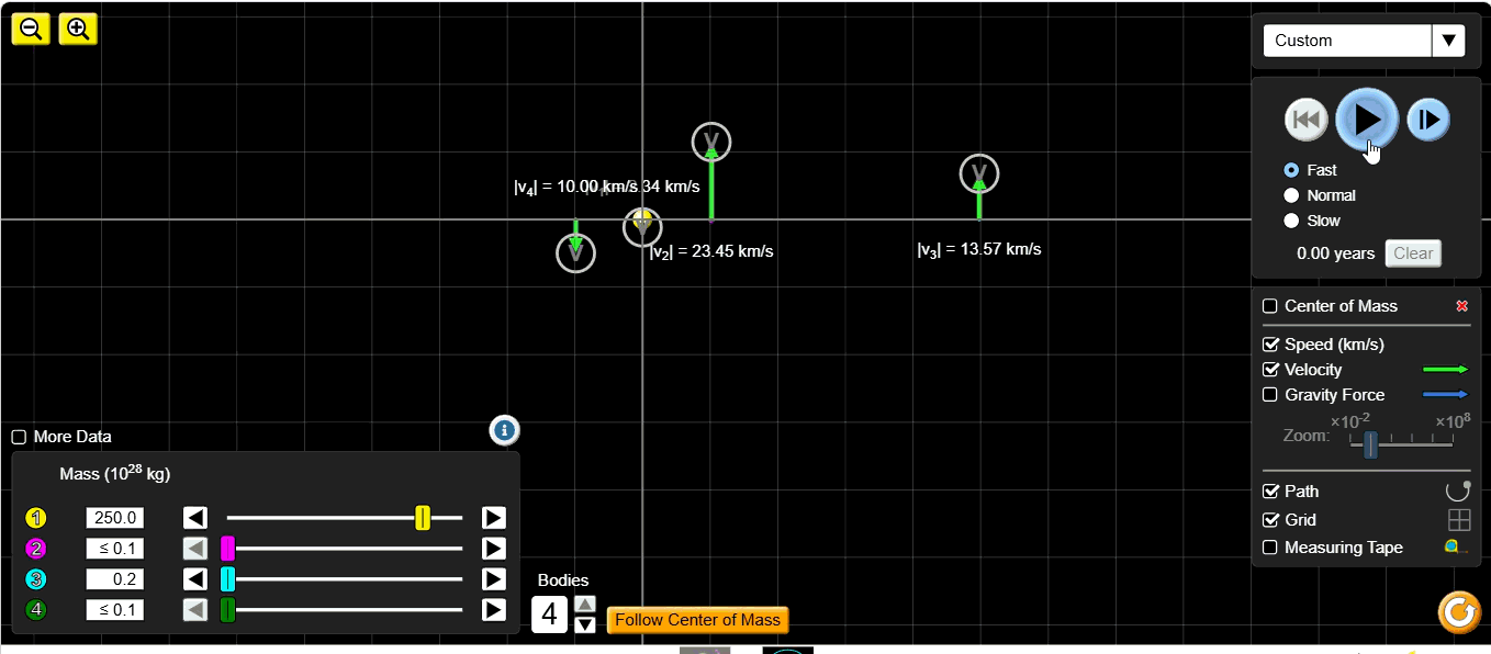 PhET Simulation of Pluto replacing Earth's orbit